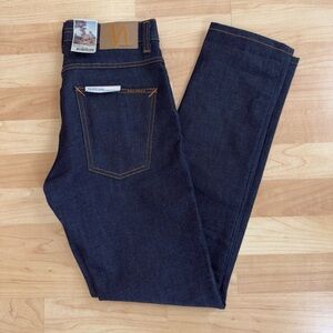 Nudie Jeans Grim Tim Dry True Navy W30 L32 (New With Tags)